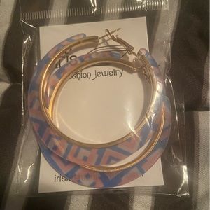 Gold Acrylic Earrings